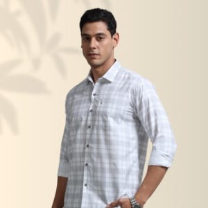 Classic Frost Check Shirt – Smart. Clean. Confident