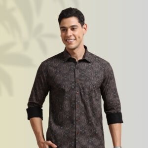 Royal Ember Paisley Shirt – Bold Heritage, Modern Power
