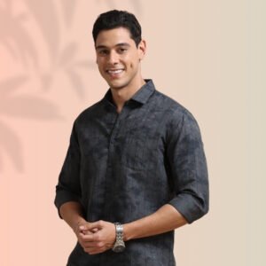 Charcoal Grid Shirt – Bold Simplicity, Timeless Style