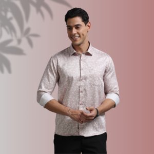 Blush Floral Elegance Shirt – Soft Tone, Strong Impression