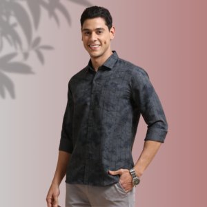 Charcoal Grid Shirt – Bold Simplicity, Timeless Style